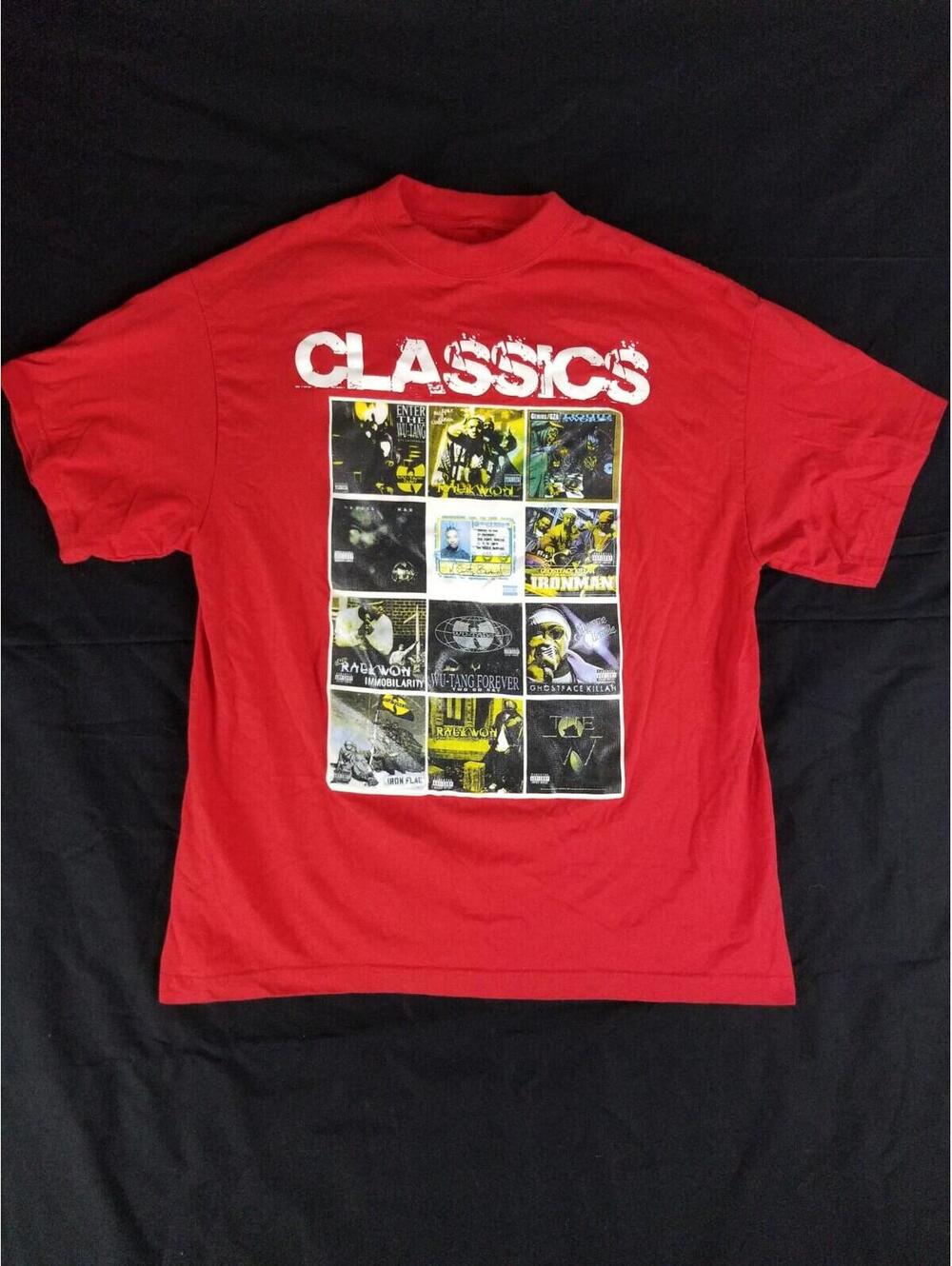 Vintage Wu Tang Clan Classics T Shirt Mens M Rap Tee 90s Hip Hop Band Cuban Linx